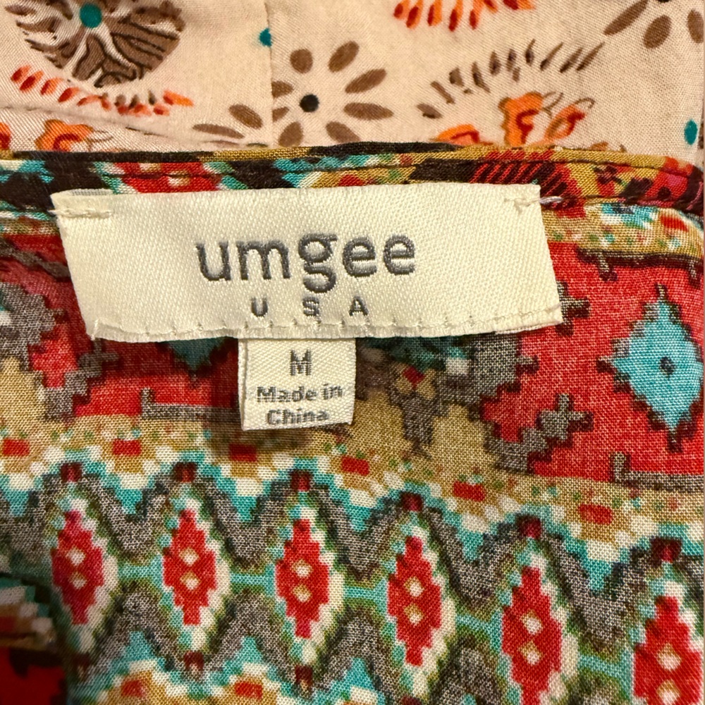 Umgee Colorful Aztec Print Mini Dress - Picture 6 of 11